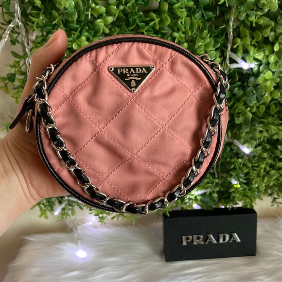 Prada Round Nylon Quilted Small Bag - Picture 1 of 13